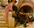Waterhouse: Diogenes (Detail)